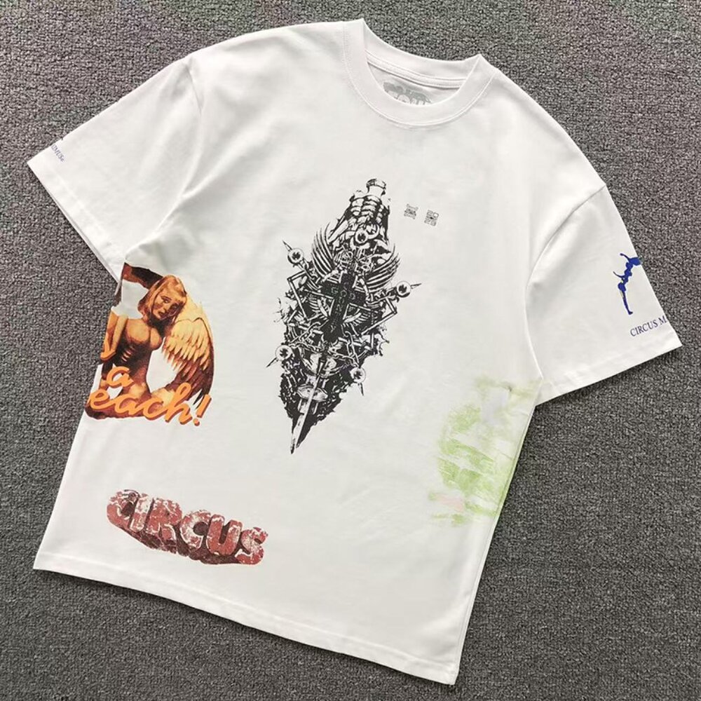 Travis Scott Utopia Circus Maximus See The Future Tee White